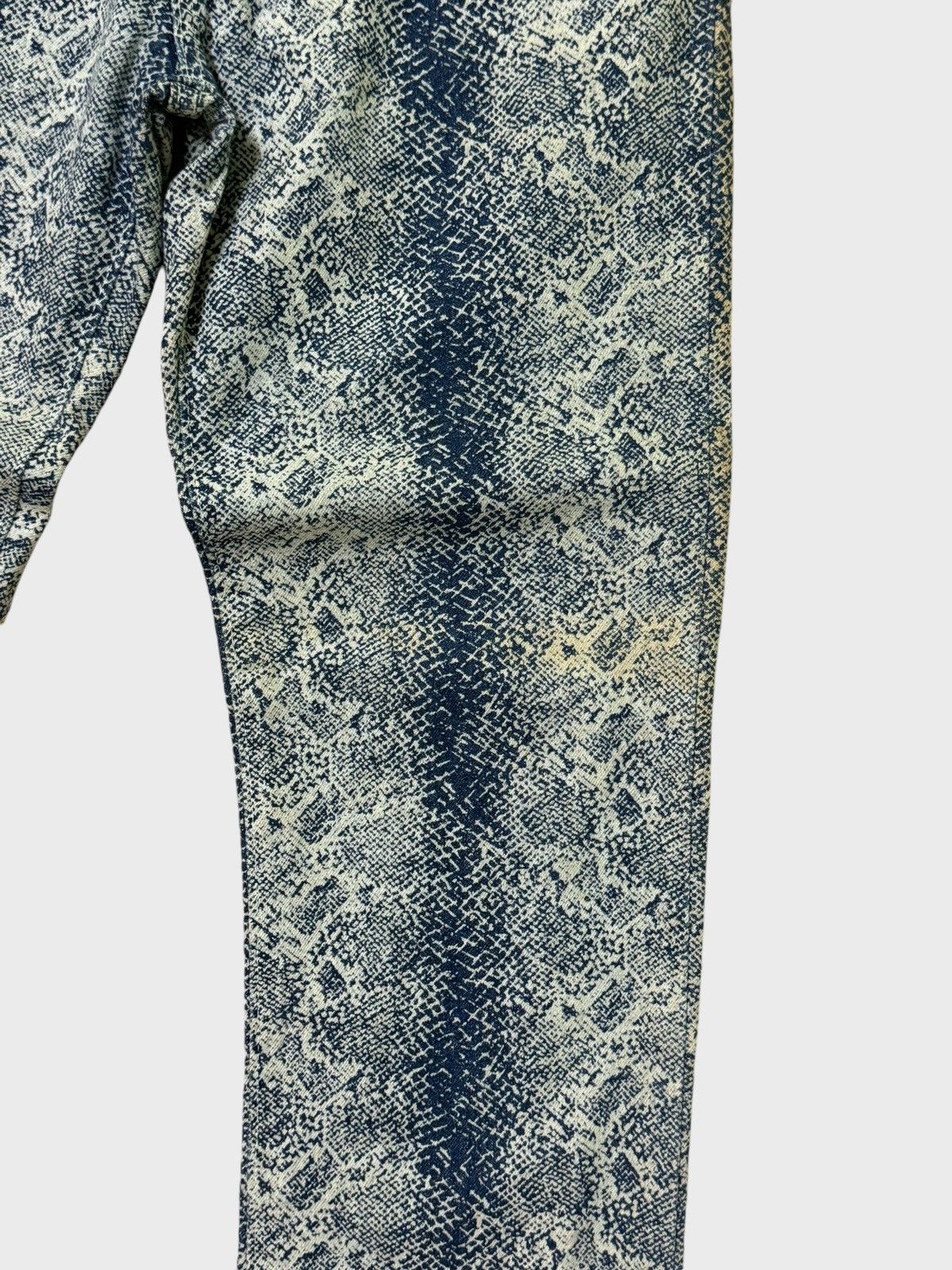 Hysteric Glamour × Japanese Brand × Wrangler Wrangler W-Girl Snake Design Full Print Distressed Pants Size US 27 - 8 Thumbnail