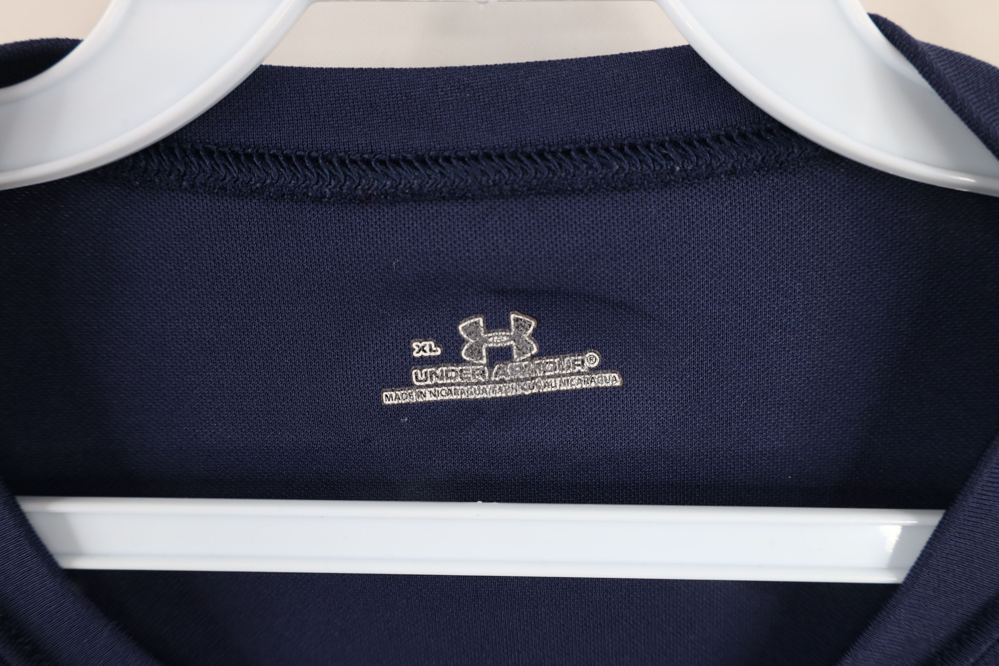 Under Armour × Vintage Vintage Under Armour Spell Out Training Gym T-Shirt Blue Size US XL / EU 56 / 4 - 7 Thumbnail