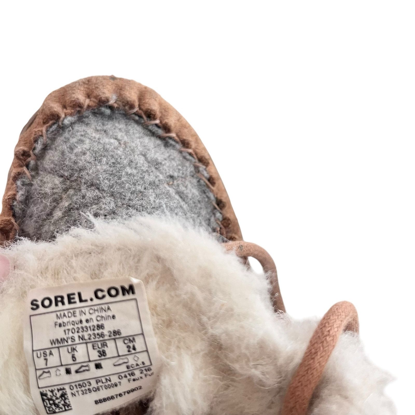 SOREL Sorel Out N About Brown Gray Suede Faux Fur Moccasin Boots Size US 7 / IT 37 - 12 Thumbnail
