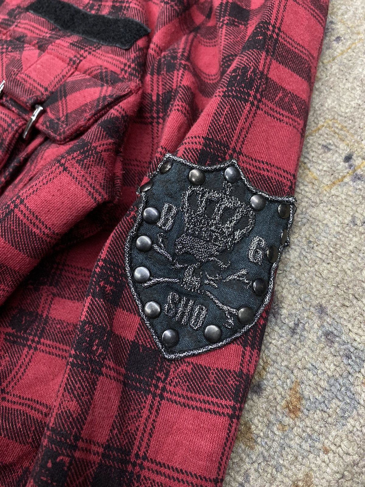 Hysteric Glamour × If Six Was Nine × Japanese Brand Red tartan Fur hoodie bernings sho japanese gothic vkei Size US L / EU 52-54 / 3 - 6 Thumbnail