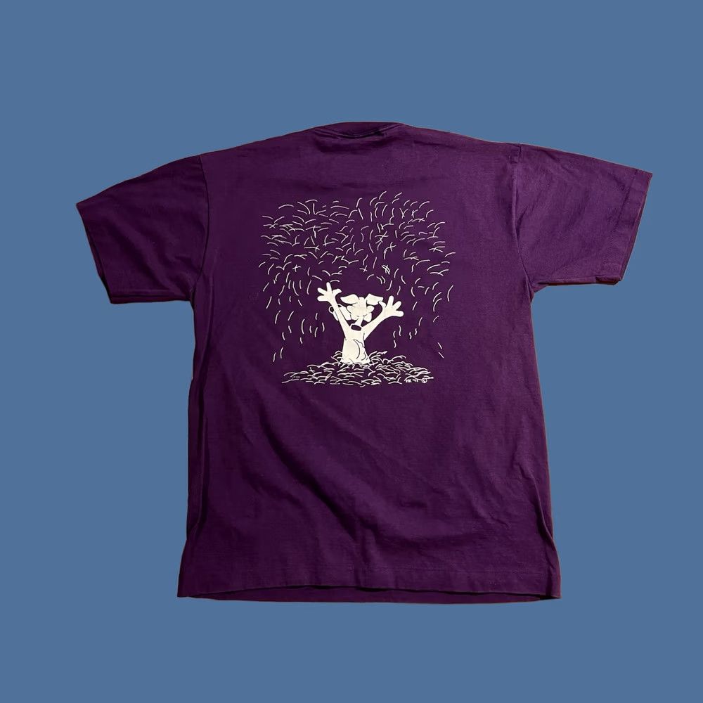 Fruit Of The Loom VINTAGE Dog Hair Everywhere Shirt Men’s L Purple Fruit Of The Loom Best 90s Logo Graphic Print T-Shirt Size US L / EU 52-54 / 3 - 1 Thumbnail