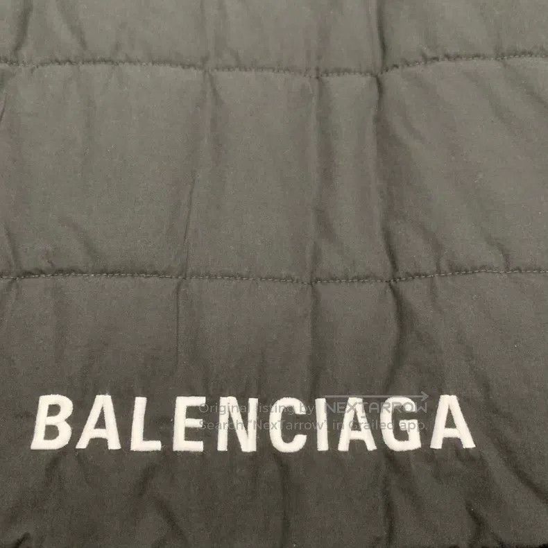 Balenciaga Balenciaga Black Back Logo Cotton Coat Jacket Size US L / EU 52-54 / 3 - 5 Thumbnail