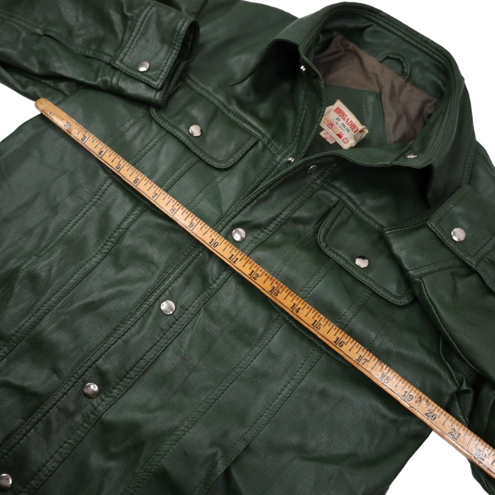 Vintage VINTAGE Brigadier Halco Jacket PVC Green M Mens Size US M / EU 48-50 / 2 - 6 Thumbnail