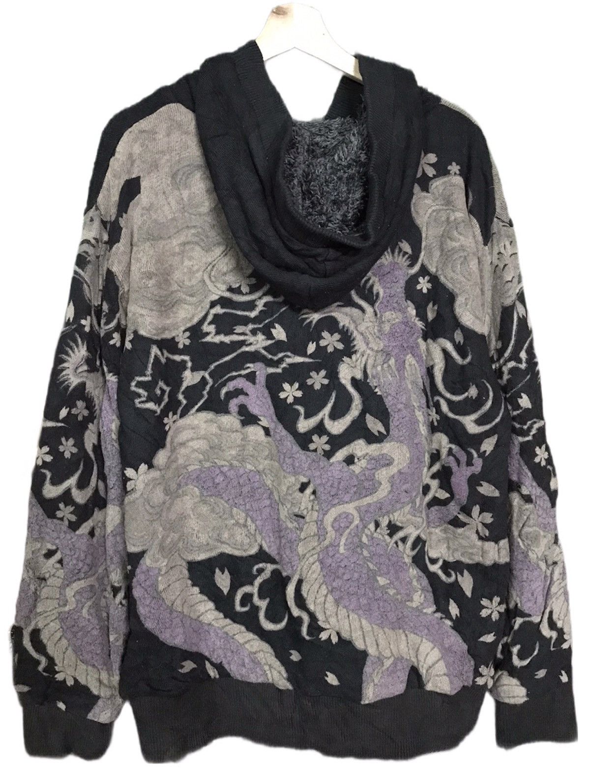 The Unbranded Brand Hoodie Dragon Overprint Zipper Size US L / EU 52-54 / 3 - 2 Thumbnail
