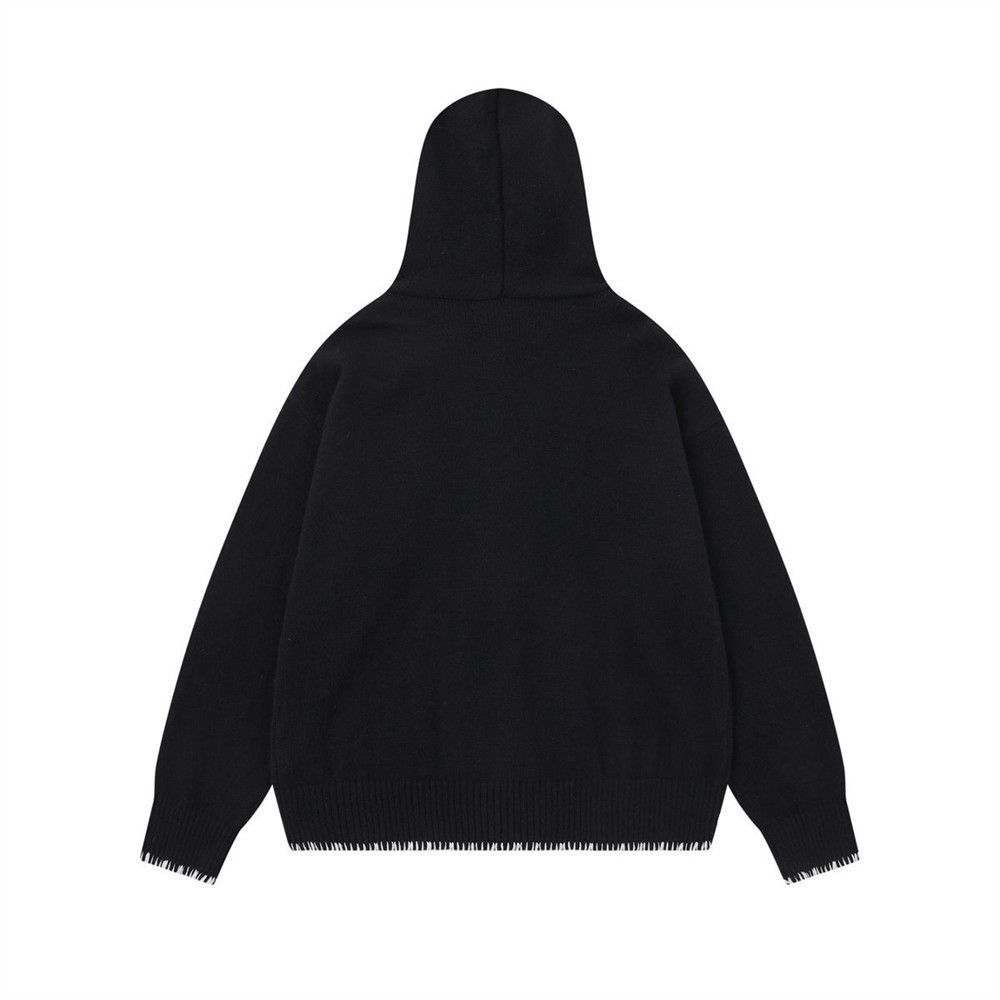 Vintage Men's retro loose casual knitted hooded sweater Size US M / EU 48-50 / 2 - 2 Thumbnail