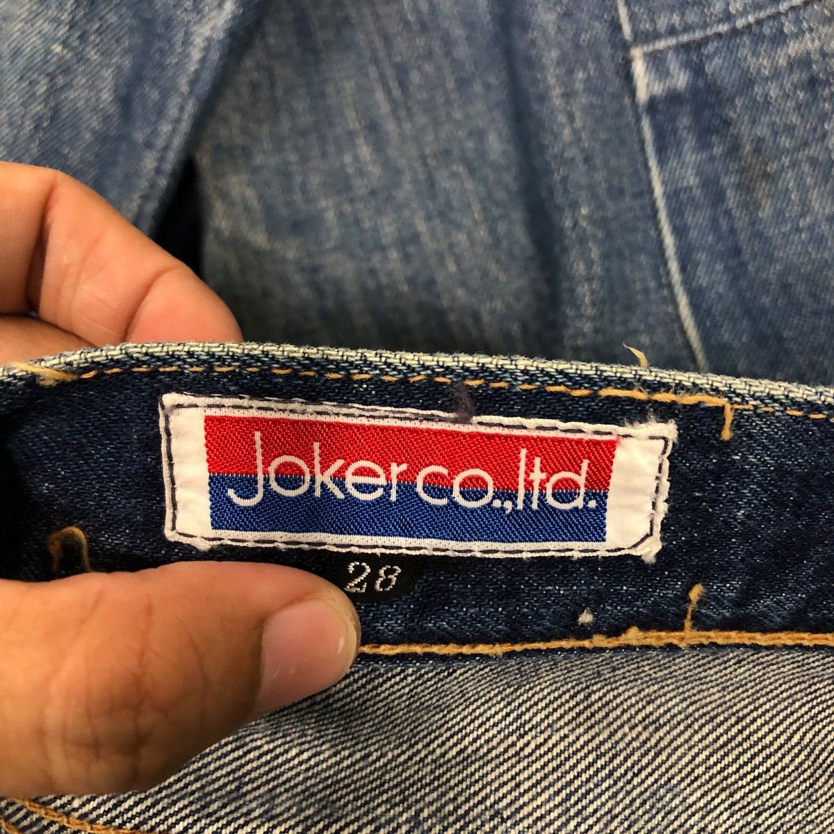 Japanese Brand Vintage Joker Co. Ltd. Panelled Flare Denim Issey Miyake Size 28" / US 6 / IT 42 - 21 Thumbnail