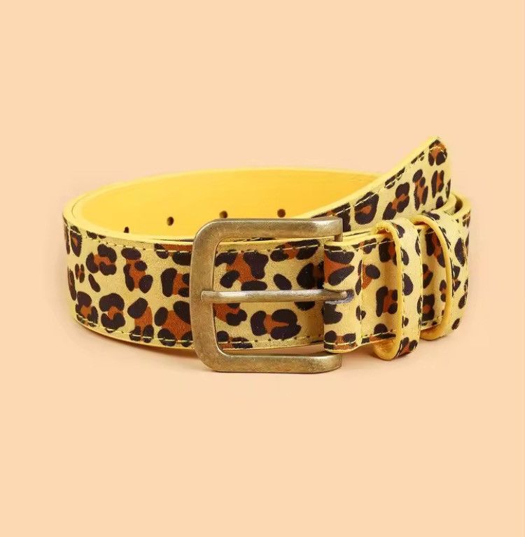 Japanese Brand Leopard Printed Belt Size ONE SIZE - 3 Thumbnail
