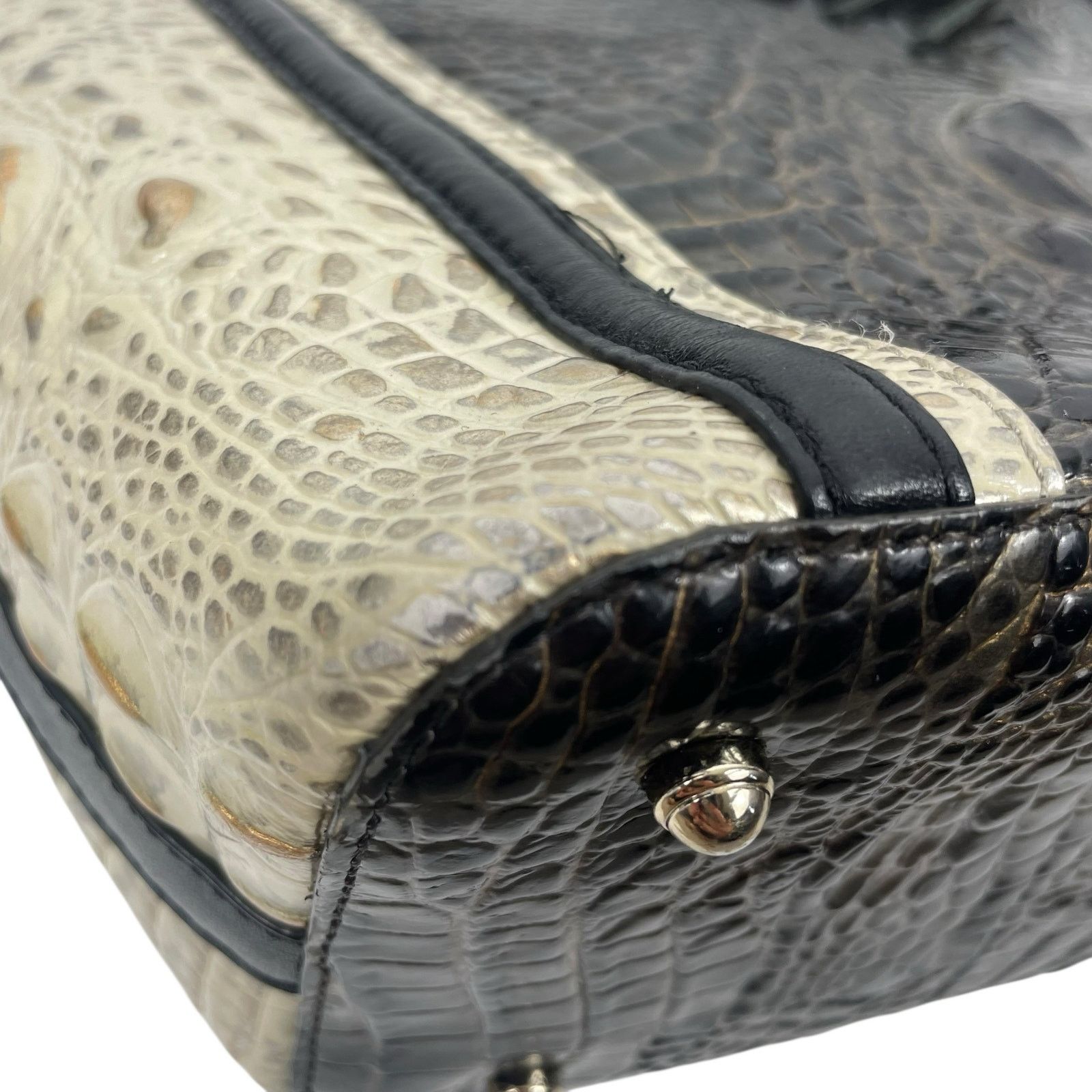 BRAHMIN Brahmin Medium Asher Tote Bag Graphite Crestview Size ONE SIZE - 7 Thumbnail