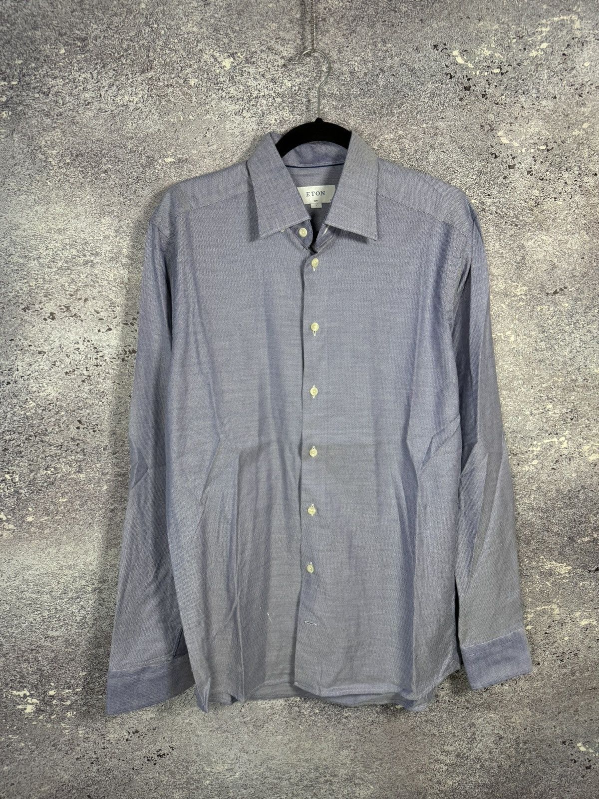 Eton ETON York Slim Formal Shirt Men’s Large Button Up Cutaway Size US L / EU 52-54 / 3 - 1 Thumbnail