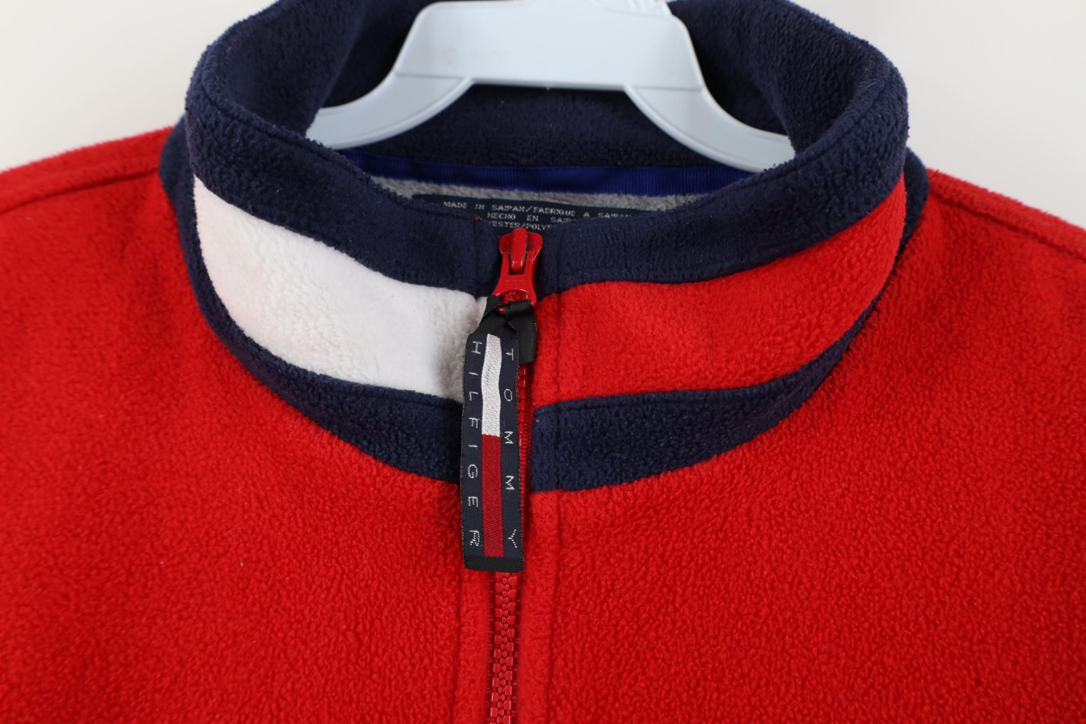 Tommy Hilfiger Vintage 90s Tommy Hilfiger 1/4 Zip Fleece Pullover Sweater Size US XL / EU 56 / 4 - 6 Thumbnail