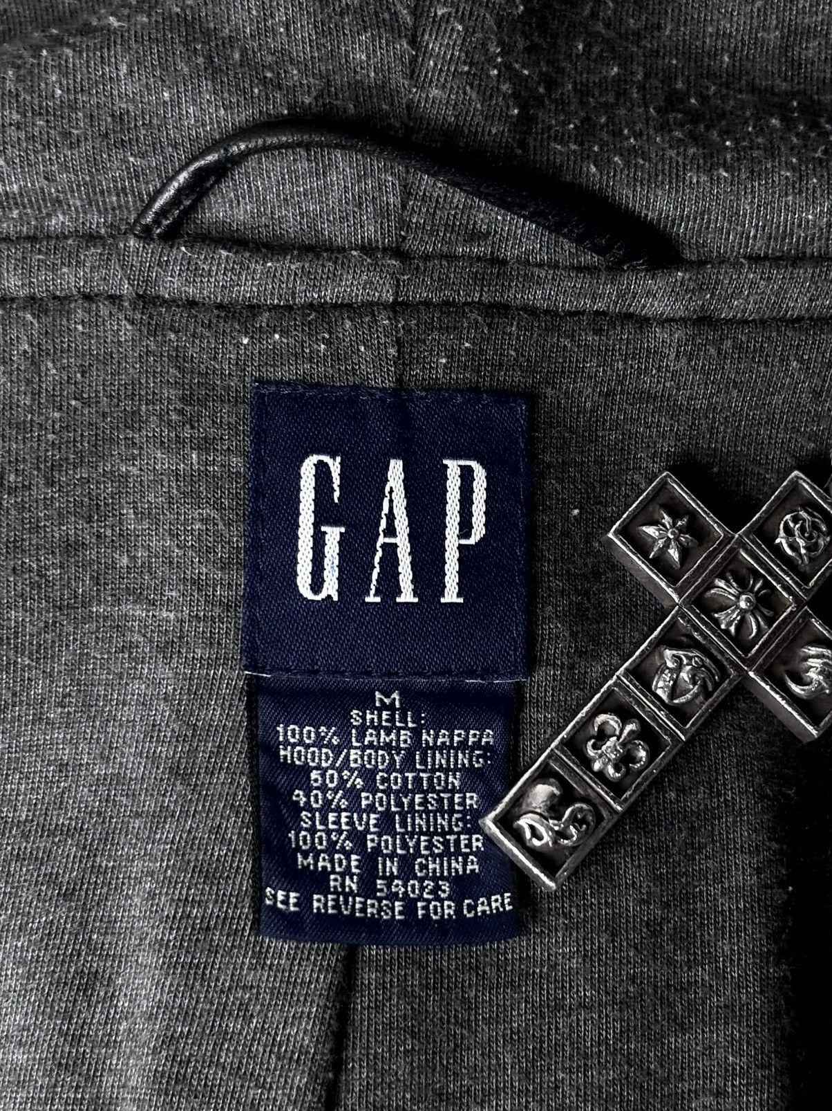Gap GAP Lamb Leather Hooded Jacket Size US M / EU 48-50 / 2 - 17 Thumbnail