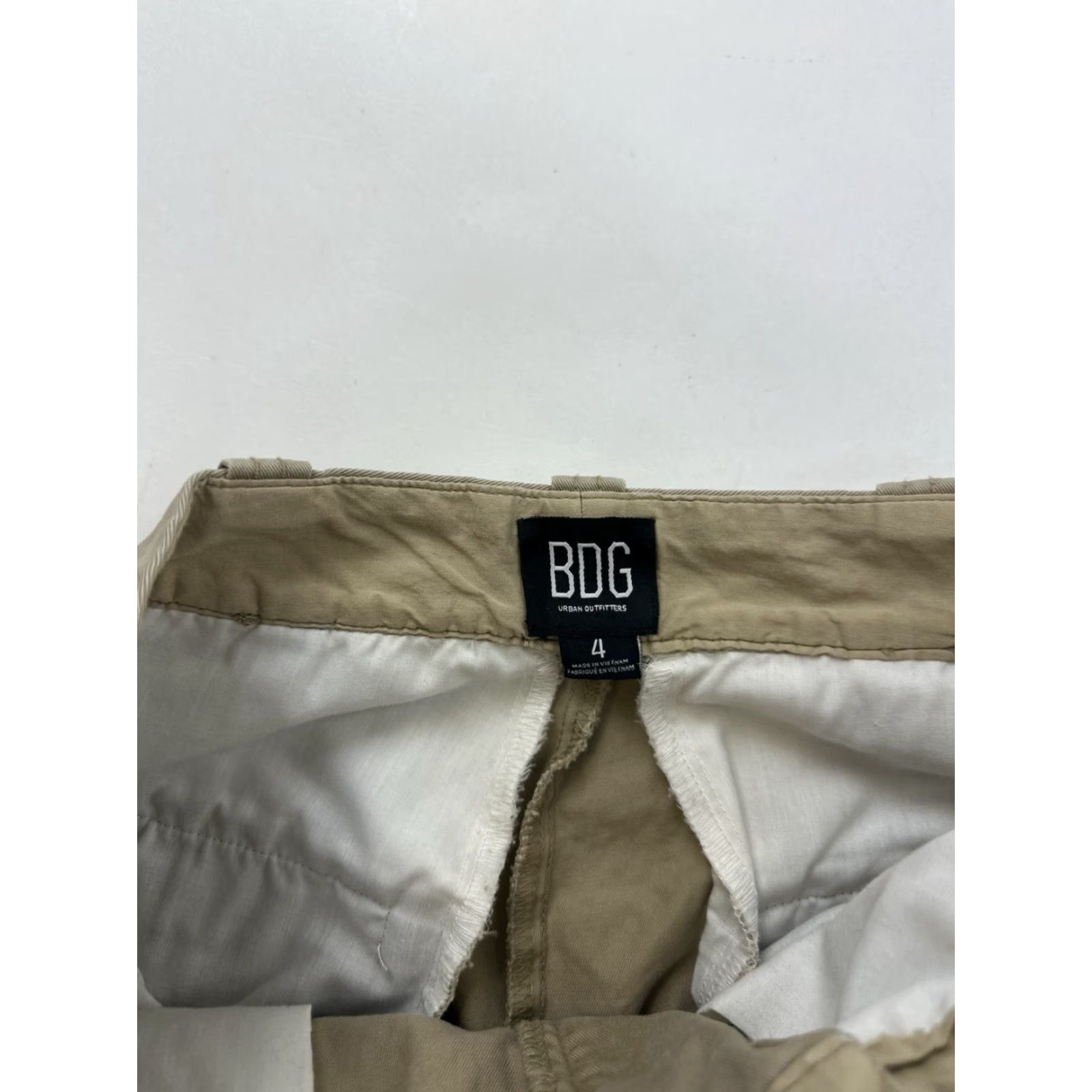 Bdg BDG Pants Women’s 4 Khaki High Rise Straight Leg Ankle Corduroy Pockets Beige 4 Womens Size 27" / US 4 / IT 40 - 3 Thumbnail