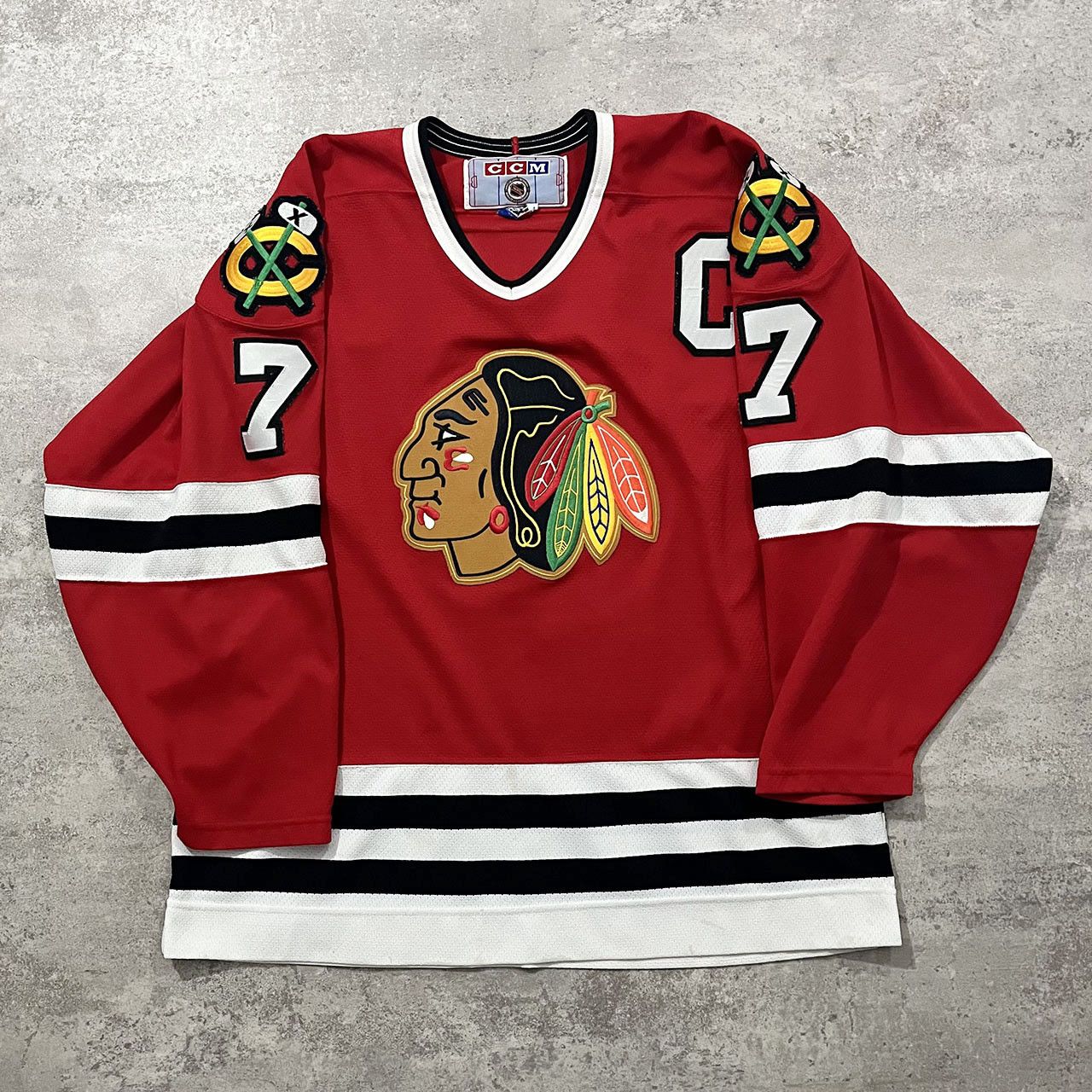 Chicago Blackhawks Authentic CCM Center Ice hot Mesh Rare 84/85 Vintage NHL Jersey