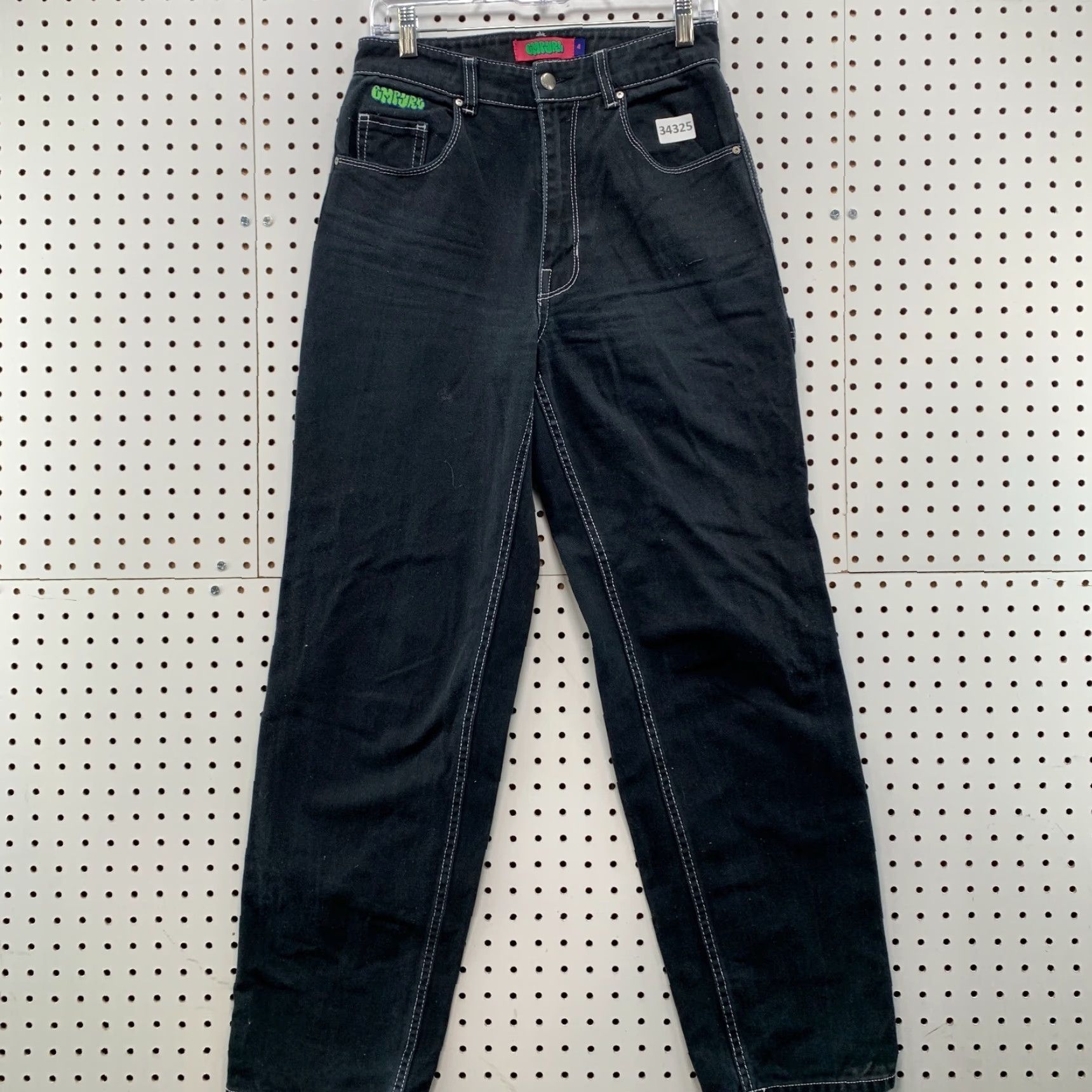 Empyre Empyre Black Denim Carpenter Pants Womens Size 4 Skater Tori 28x30 Size 27" / US 4 / IT 40 - 2 Thumbnail