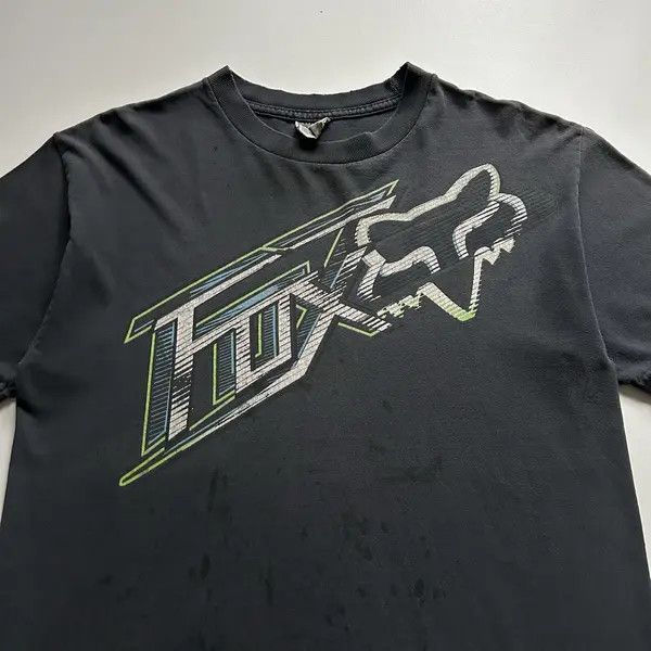 Fox Racing Vintage 2000s Fox Racing Graphic T Shirt Medium Black Rare Size US M / EU 48-50 / 2 - 2 Thumbnail