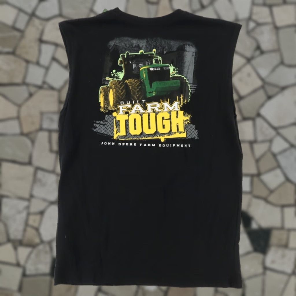 John Deere John Deere Cut Off Solid T-Shirt Black Men L Shirt Size US L / EU 52-54 / 3 - 1 Thumbnail