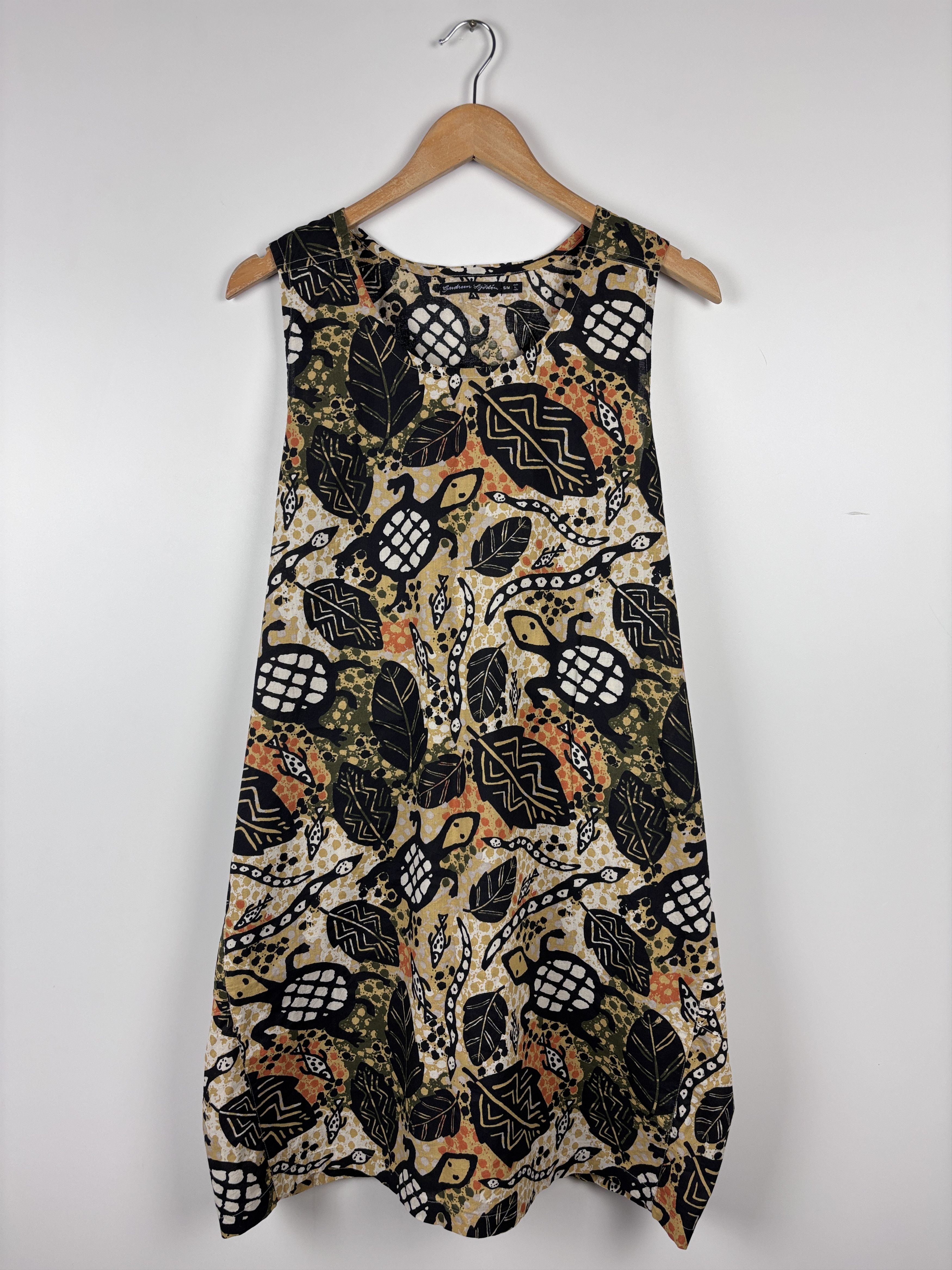 Gudrun Sjoden Gudrun Sjoden Turtle Floral Pattern Organic Cotton Dress S/M Size M / US 6-8 / IT 42-44 - 5 Thumbnail