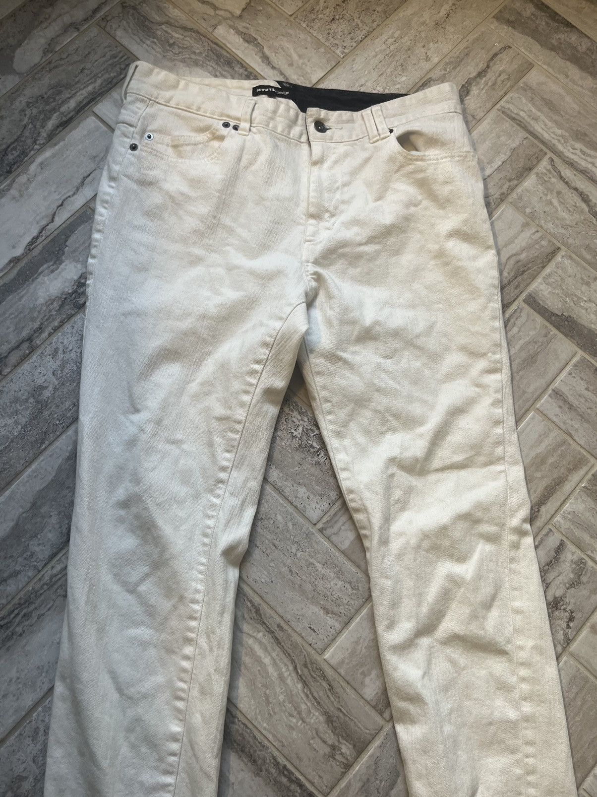 semanticdesign white semantic design jeans Size US 30 / EU 46 - 2 Thumbnail