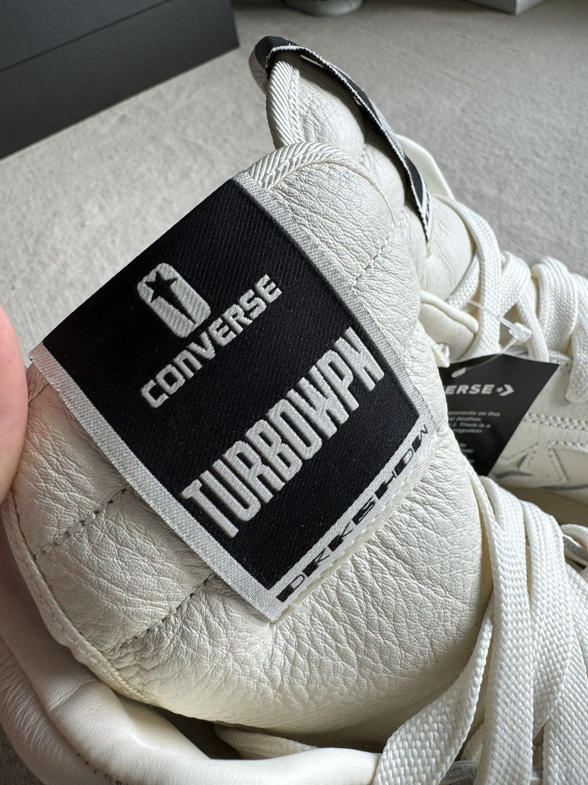 Converse × Rick Owens Drkshdw NEW | TURBOWPN DRKSHDW X CONVERSE WOMENS WHITE/MILK Size US 9 / IT 39 - 3 Thumbnail