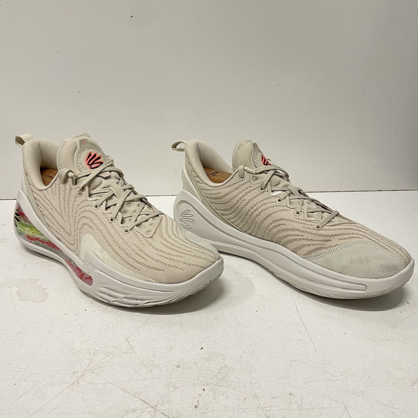 Under Armour Under Armour Curry Flow 12 Saturn Basketball Shoes Sandstorm Size US 9 / EU 42 - 4 Thumbnail