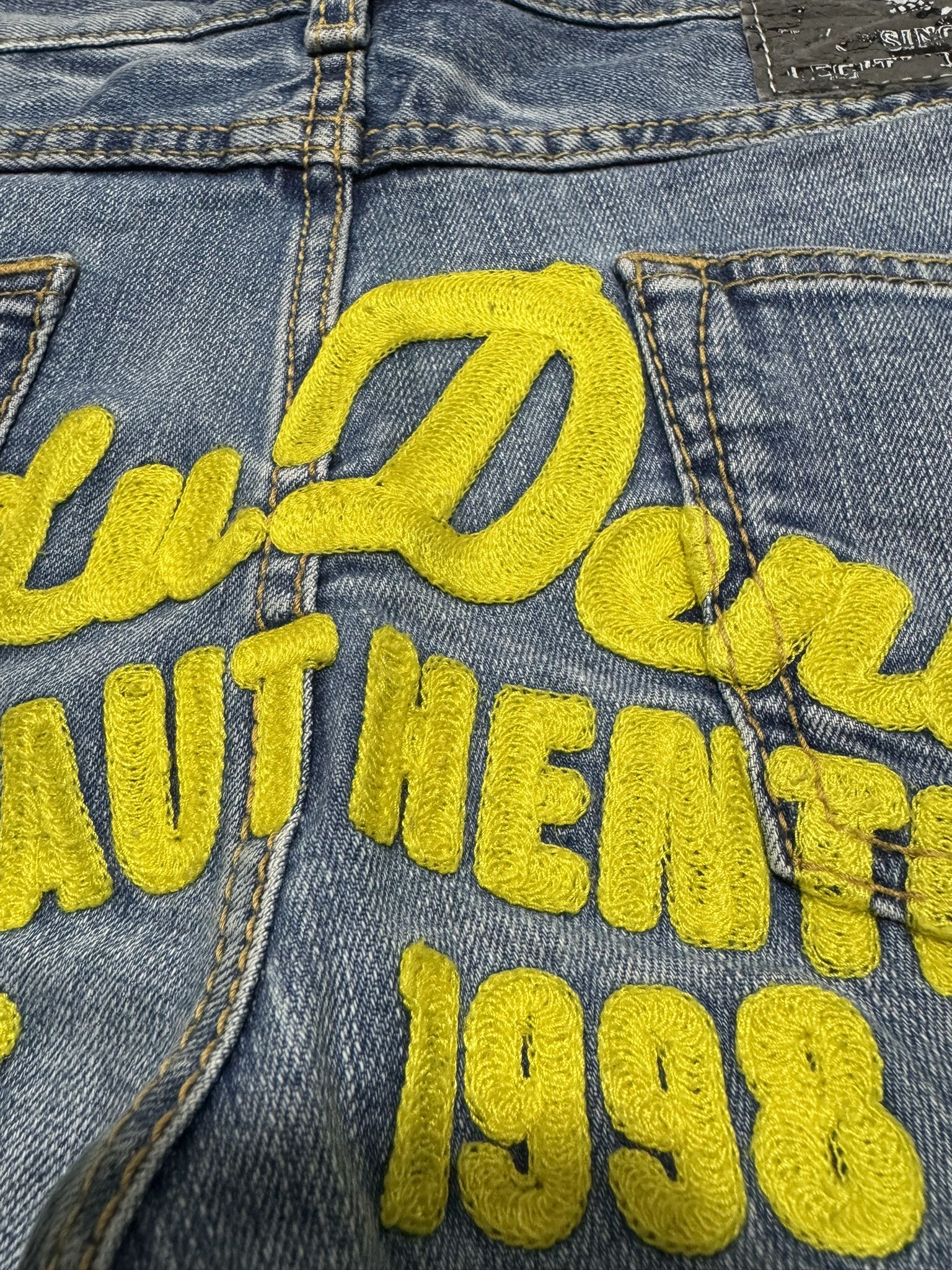 Beauty Beast × Japanese Brand Japanese Brand Co & Lu Embroider Distressed Jeans Hysteric Size US 32 / EU 48 - 3 Thumbnail