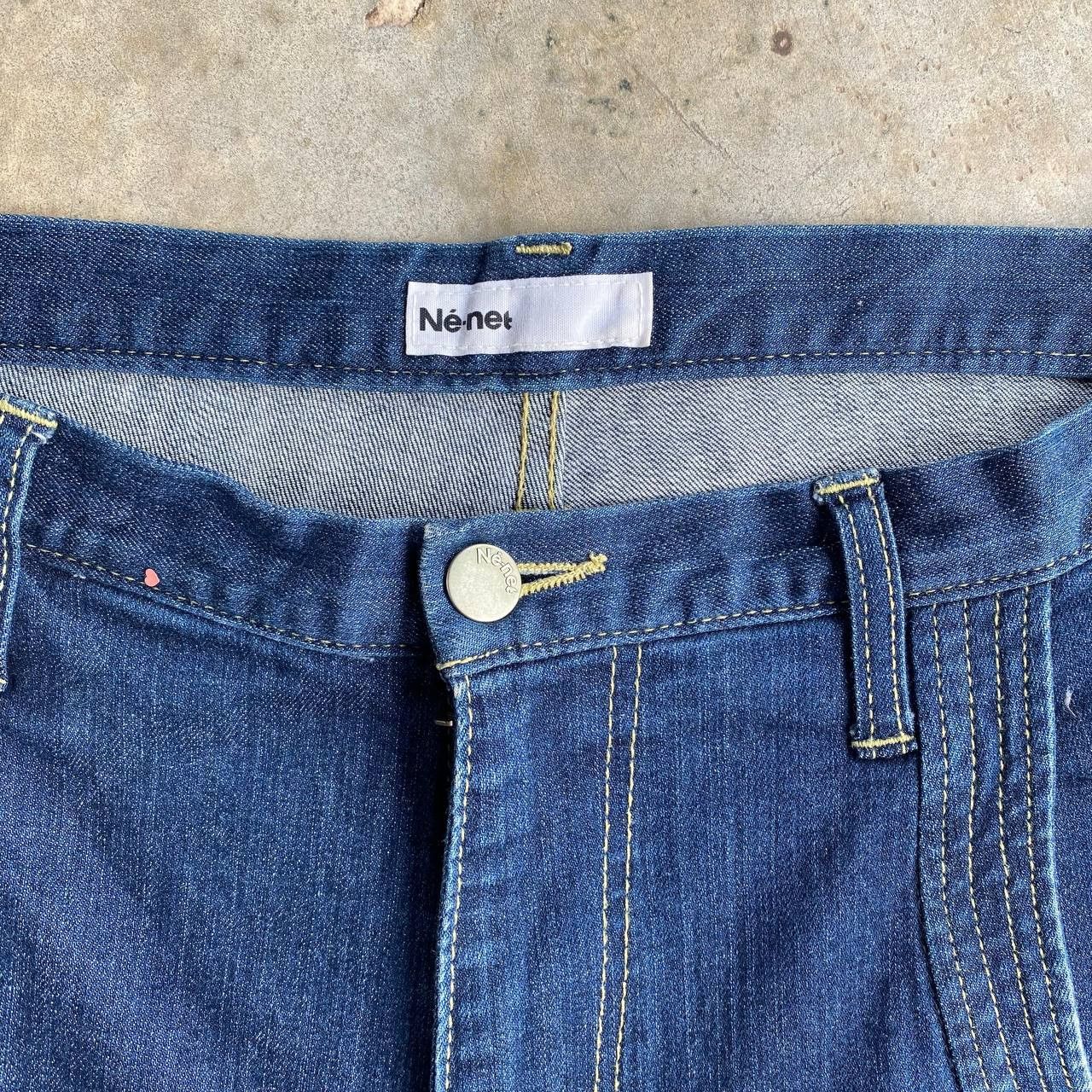 Ne-Net NET NET BY ISSEY MIYAKE DENIM MUSHROOM LOGO HIGHRISE SLIMFIT Size US 29 - 6 Thumbnail
