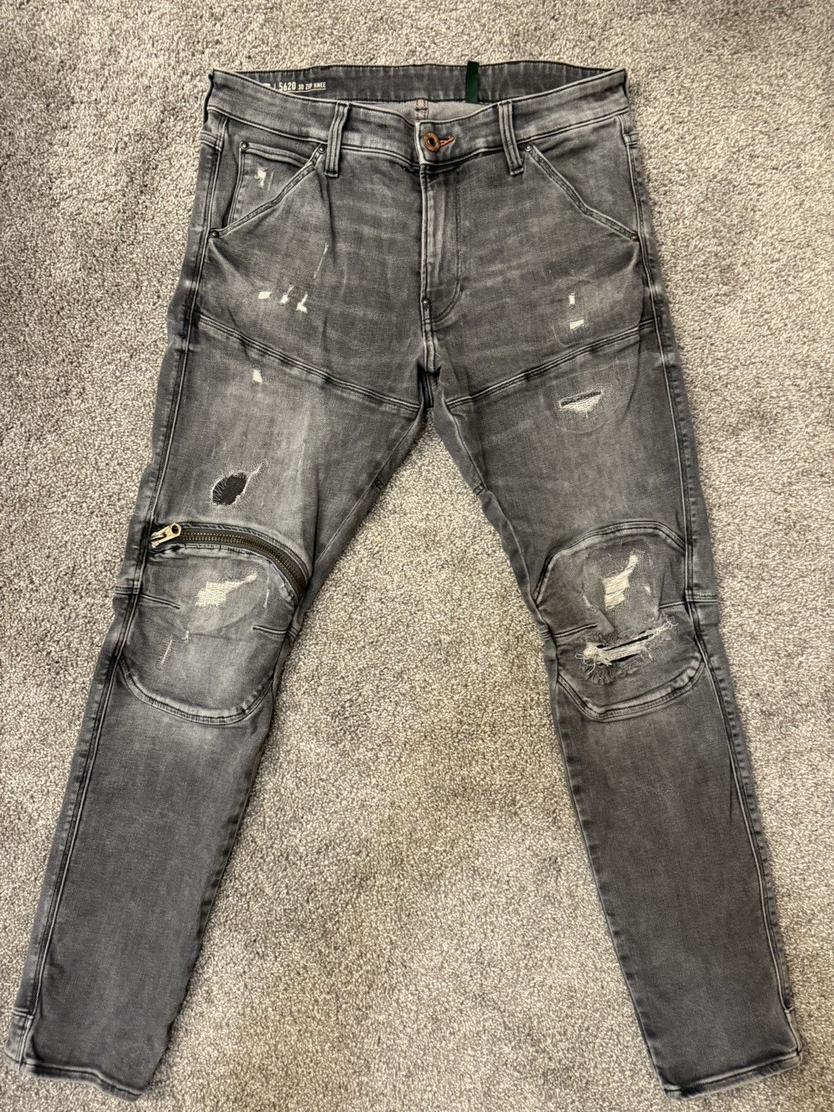 5620 3D Zip Knee Jeans