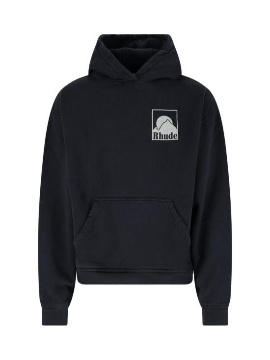 Rhude RHUDE Men Hoodies RHPS25HO05012 2306 Black Size US M / EU 48-50 / 2 - 1 Thumbnail