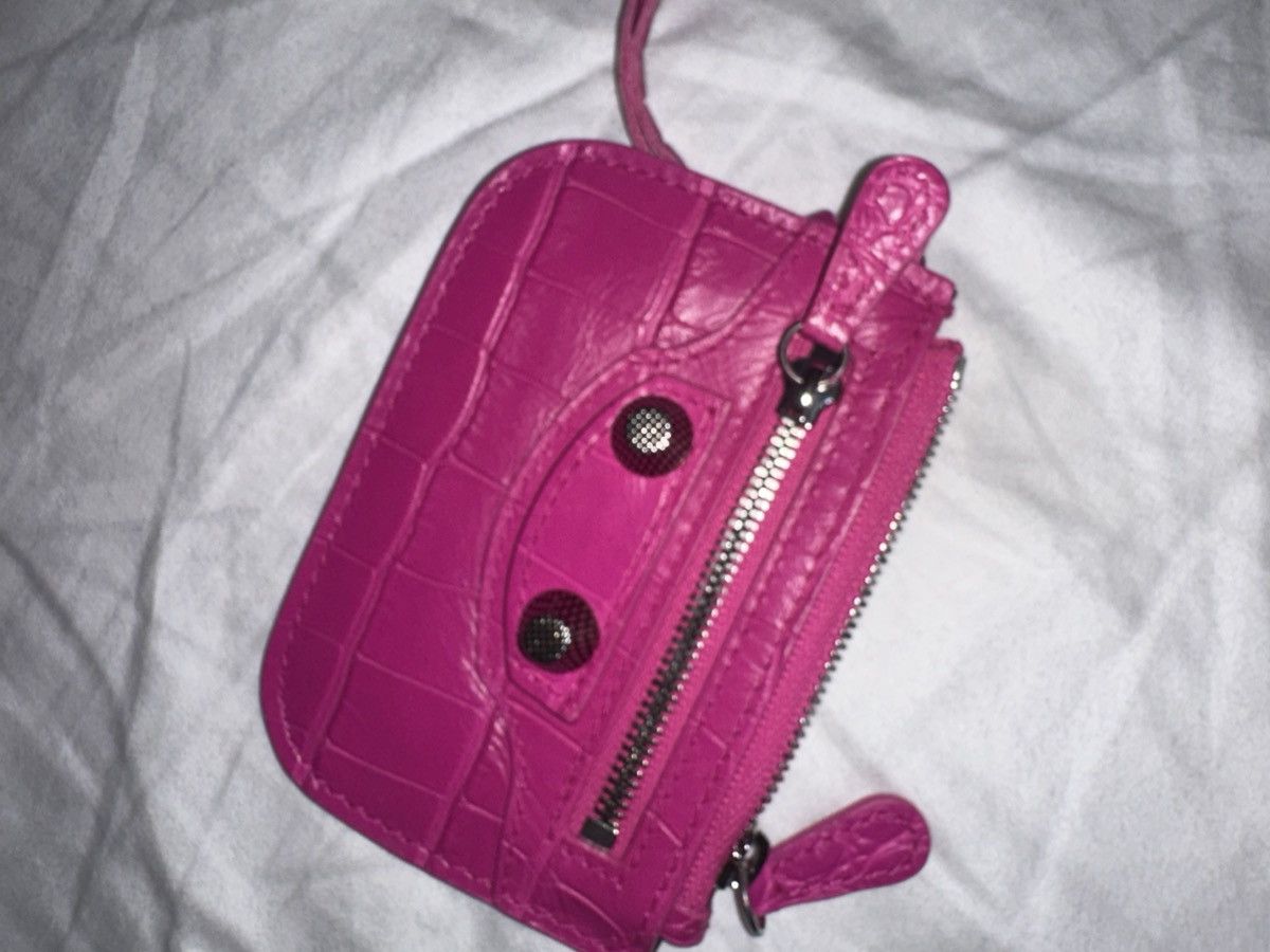 Balenciaga Balenciaga Le cagole crocodile coin purse Size ONE SIZE - 6 Thumbnail