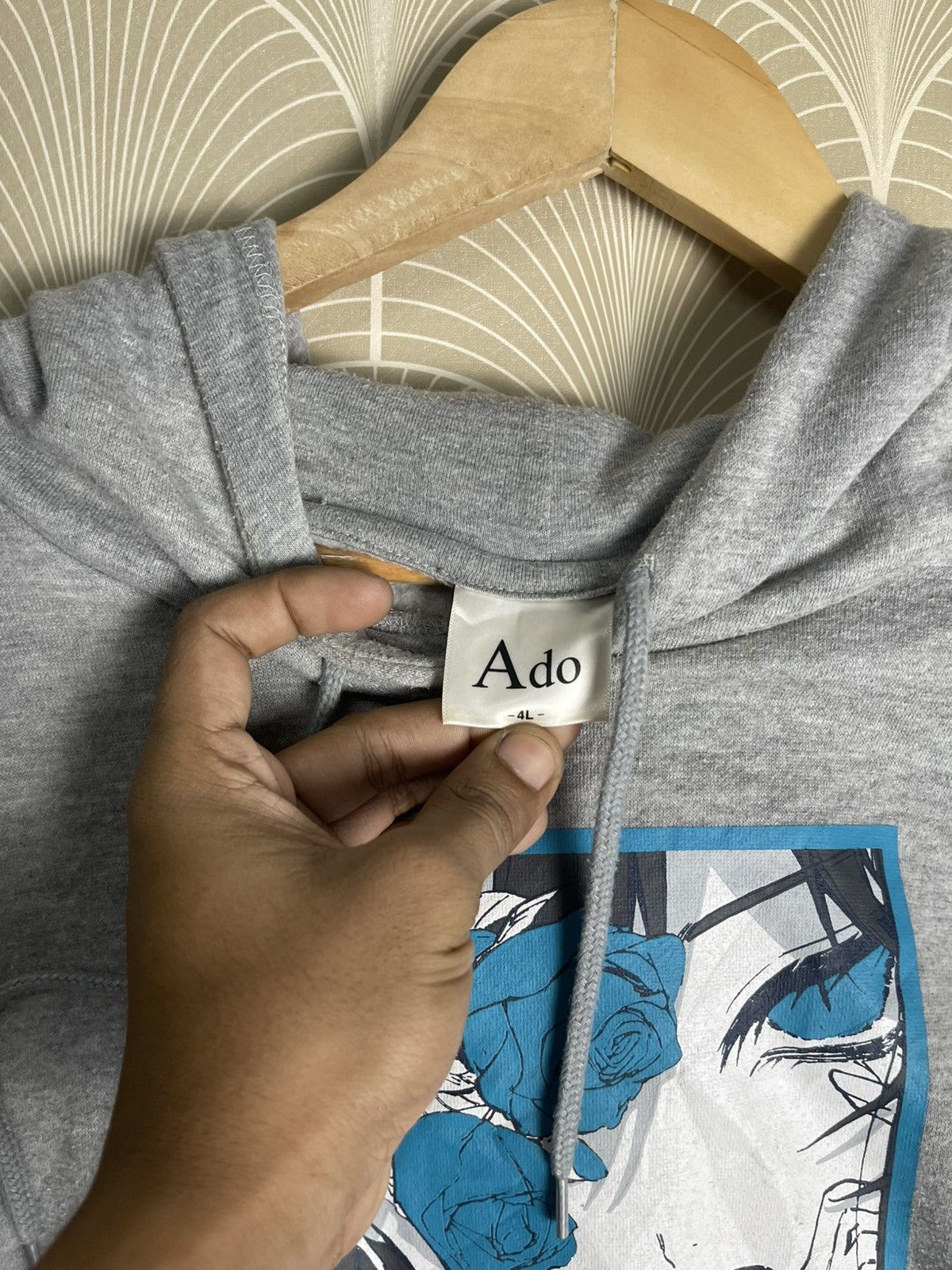 Anime 2000s ADO USSEWA JAPANESE ANIME HOODIE RARE PRINT Size US L / EU 52-54 / 3 - 8 Thumbnail