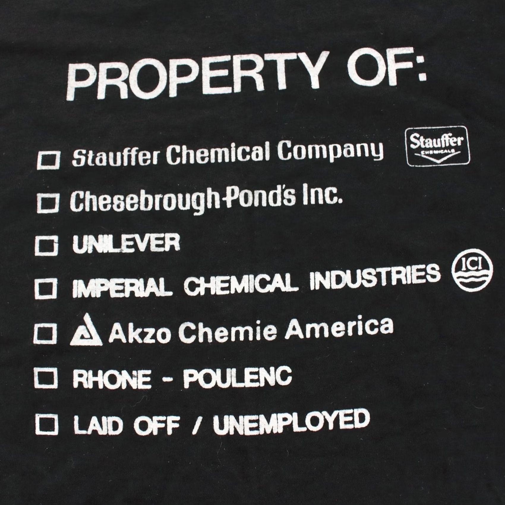 Vintage VINTAGE USA Screen Stars T-Shirt S Chemist Joke Stauffer Unilever 80s 90s Mens Size US S / EU 44-46 / 1 - 2 Thumbnail