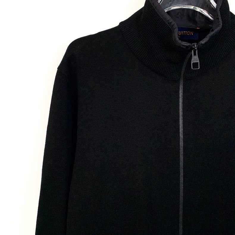 Louis Vuitton Louis Vuitton Black Wool Zip Long Sleeve Jacket Size US S / EU 44-46 / 1 - 3 Thumbnail