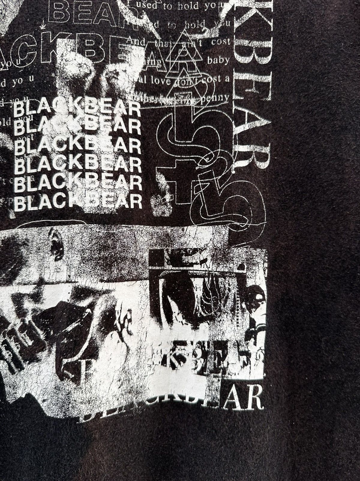 Band Tees Thrashed Black Bear Canadian Band Sun Faded Grunge Tee Size US M / EU 48-50 / 2 - 5 Thumbnail