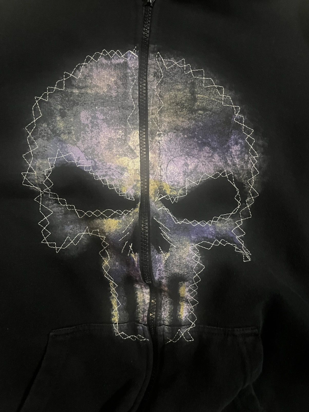 Marvel Comics Marvel The Punisher Skull Logo Y2K Hoodie Size US XXL / EU 58 / 5 - 2 Thumbnail
