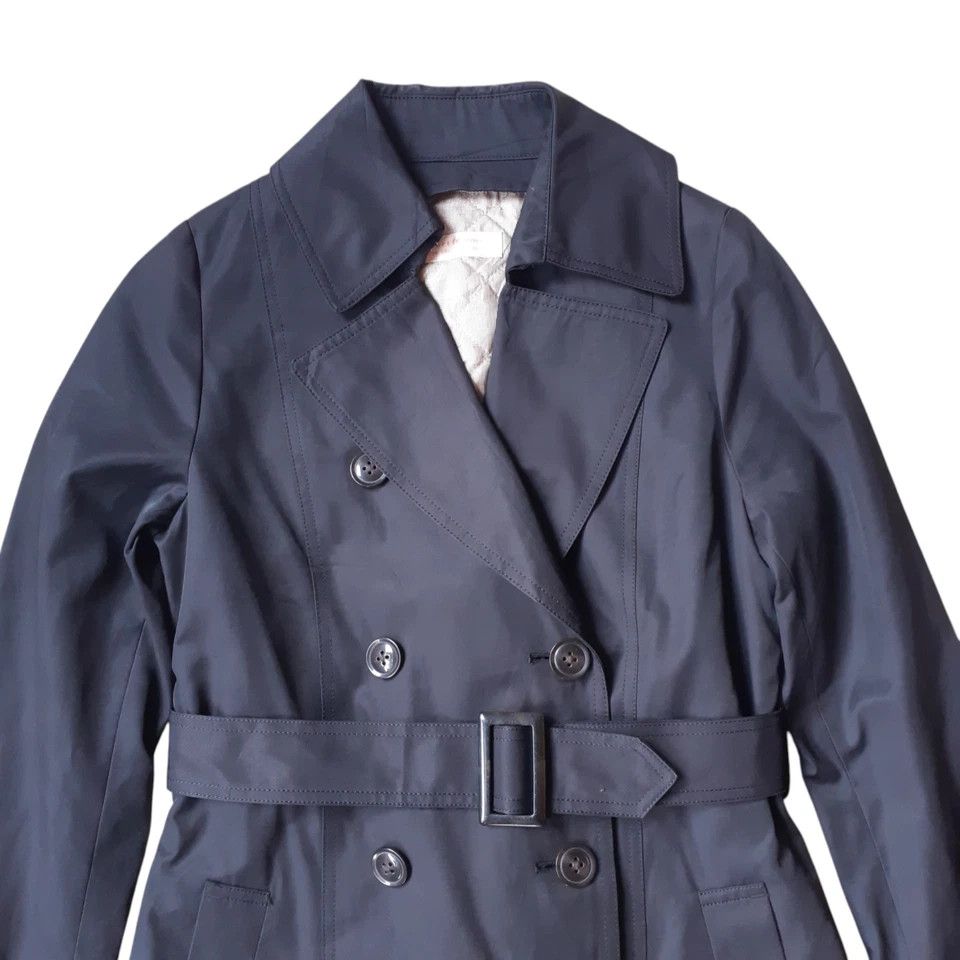 Dezert Dezert + Femme Trench Coat Jacket Women size 11AR Black Size S / US 4 / IT 40 - 2 Thumbnail