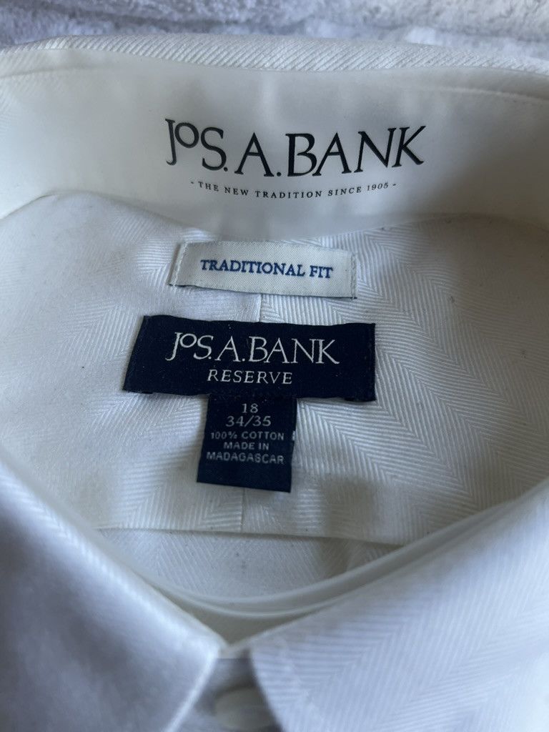Jos. A. Bank Jos A Bank Ivory Dress Shirt Size US L / EU 52-54 / 3 - 3 Thumbnail
