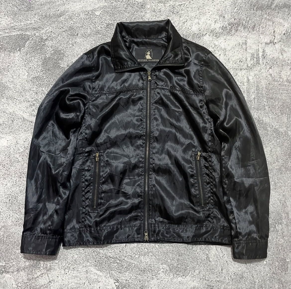 Hysteric Glamour Vintage Hysteric Glamour “Love Energy” Satin Jacket Black Size US M / EU 48-50 / 2 - 3 Thumbnail