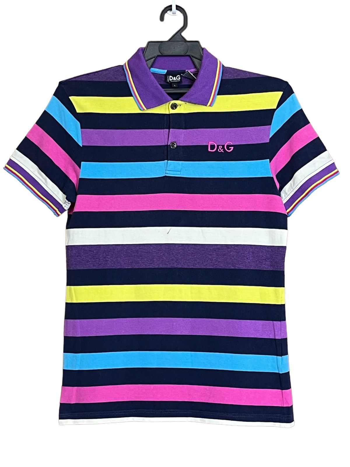 Dolce & Gabbana NICE🔥DOLCE & GABBANA STRIPED POLO SHIRT Size US XS / EU 42 / 0 - 1 Thumbnail