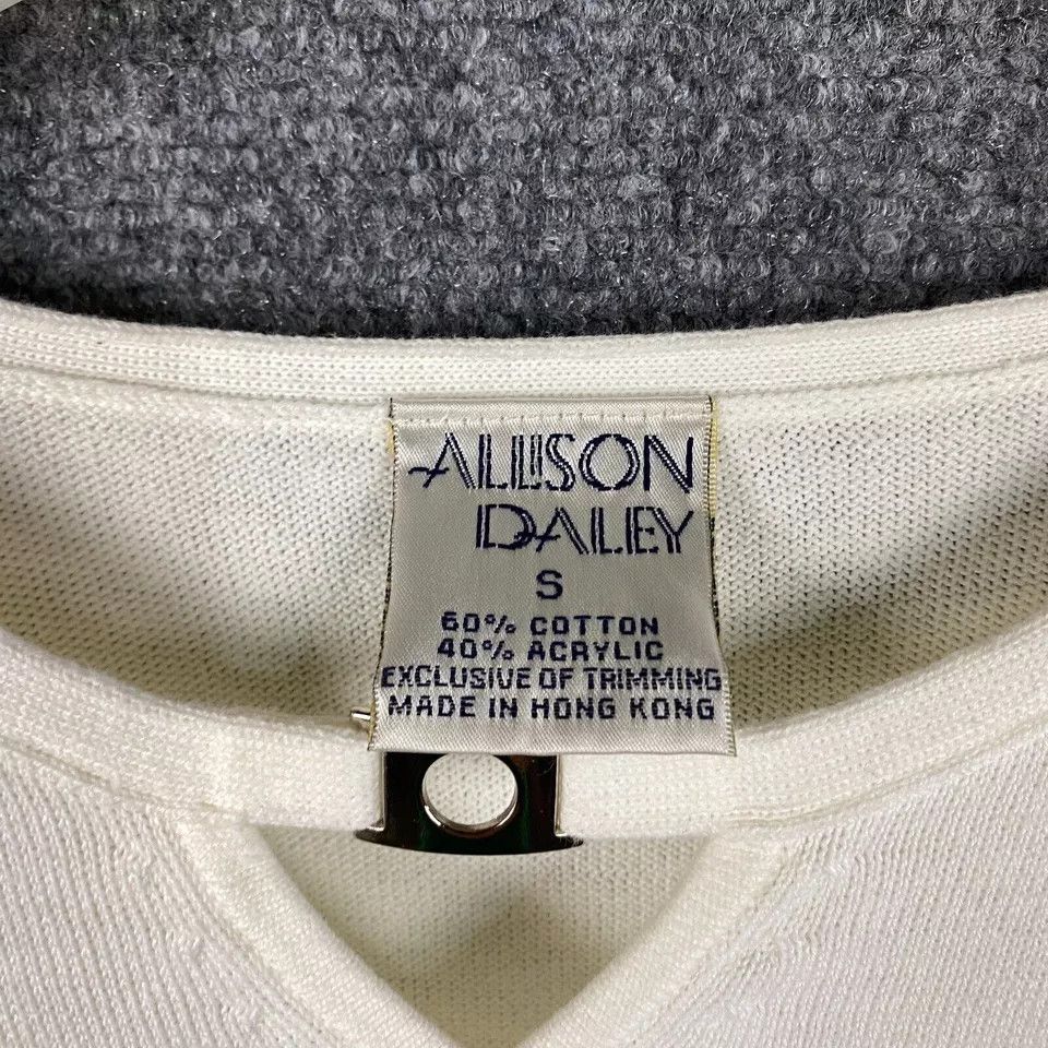 Other Allison Daley Top Women's Small Short Sleeve Cotton Blend Size S / US 4 / IT 40 - 6 Thumbnail