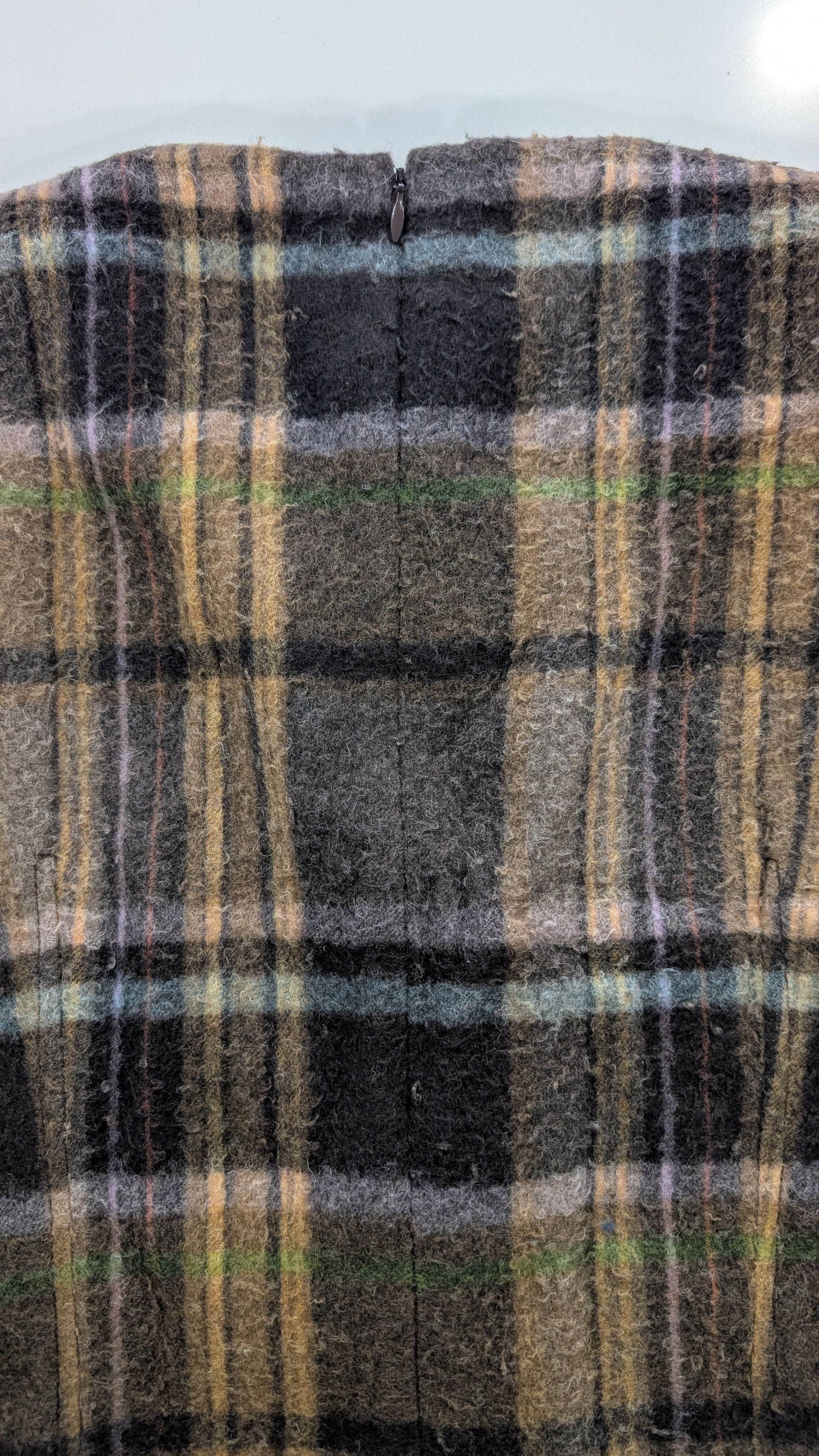 Acne Studios Acne Studios Delfin Plaid Wool Mini Dress Brown Ruffle Hem Size S / US 4 / IT 40 - 11 Thumbnail