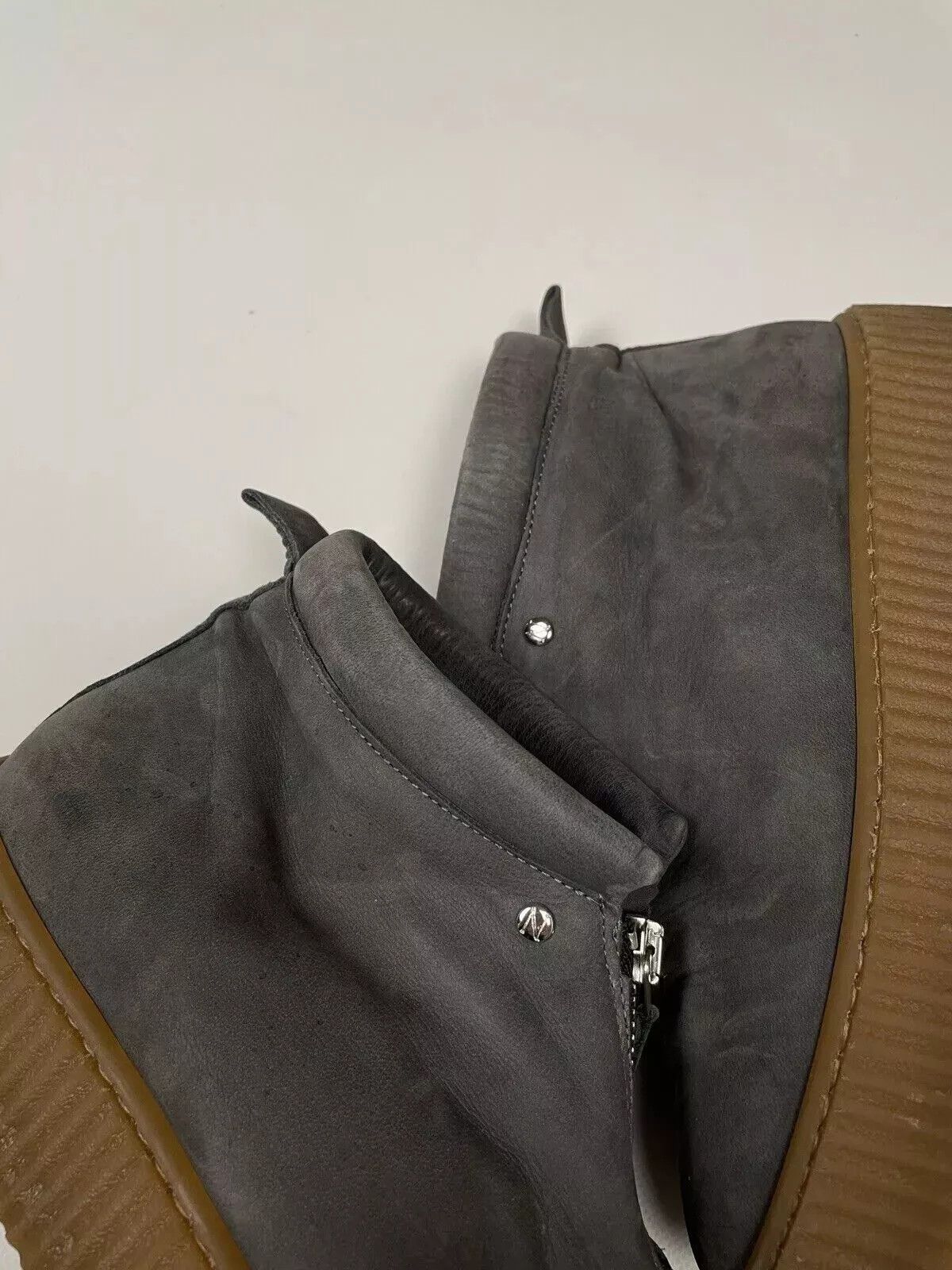 Nude Nude Of Scandinavia Leather Flat Zip Winter Shoes Size US 9 / IT 39 - 7 Thumbnail