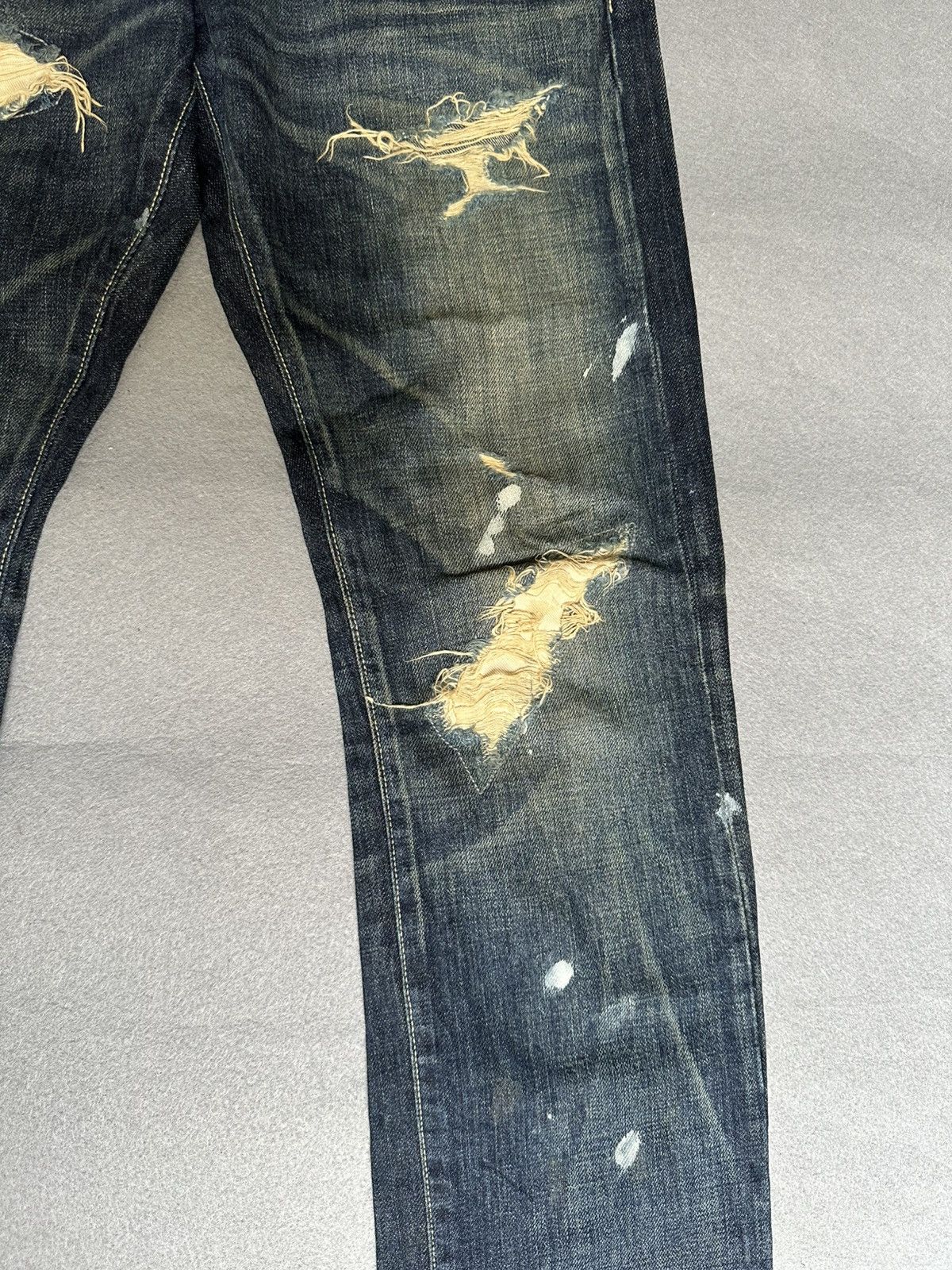 Japanese Brand Glamb Tokyo Japan Distressed Denim Size US 31 - 7 Thumbnail