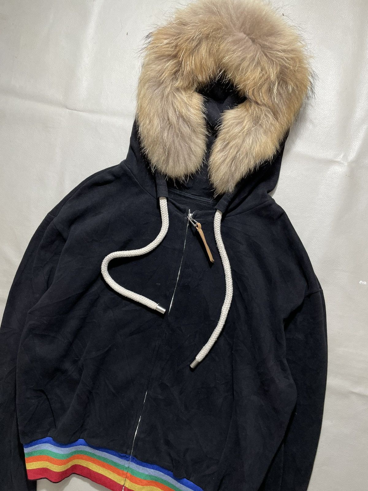 If Six Was Nine Lovers Faux Fur Hoodie gothic punks ifsix lgb styled Size US S / EU 44-46 / 1 - 3 Thumbnail
