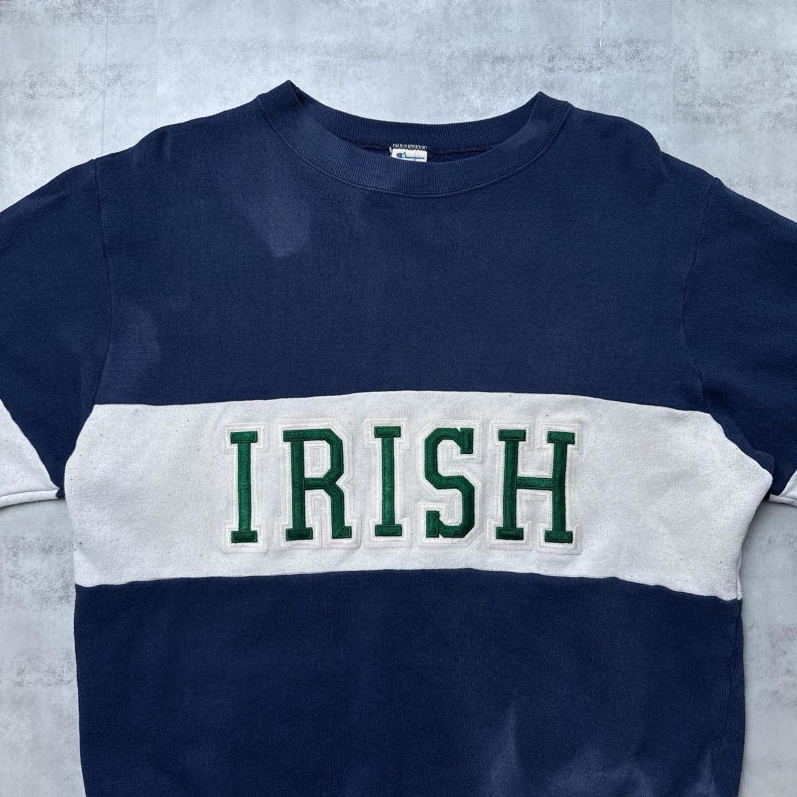 Champion 80s Notre Dame Vintage Champion 00s distressed sweatshirt Size US XL / EU 56 / 4 - 7 Thumbnail