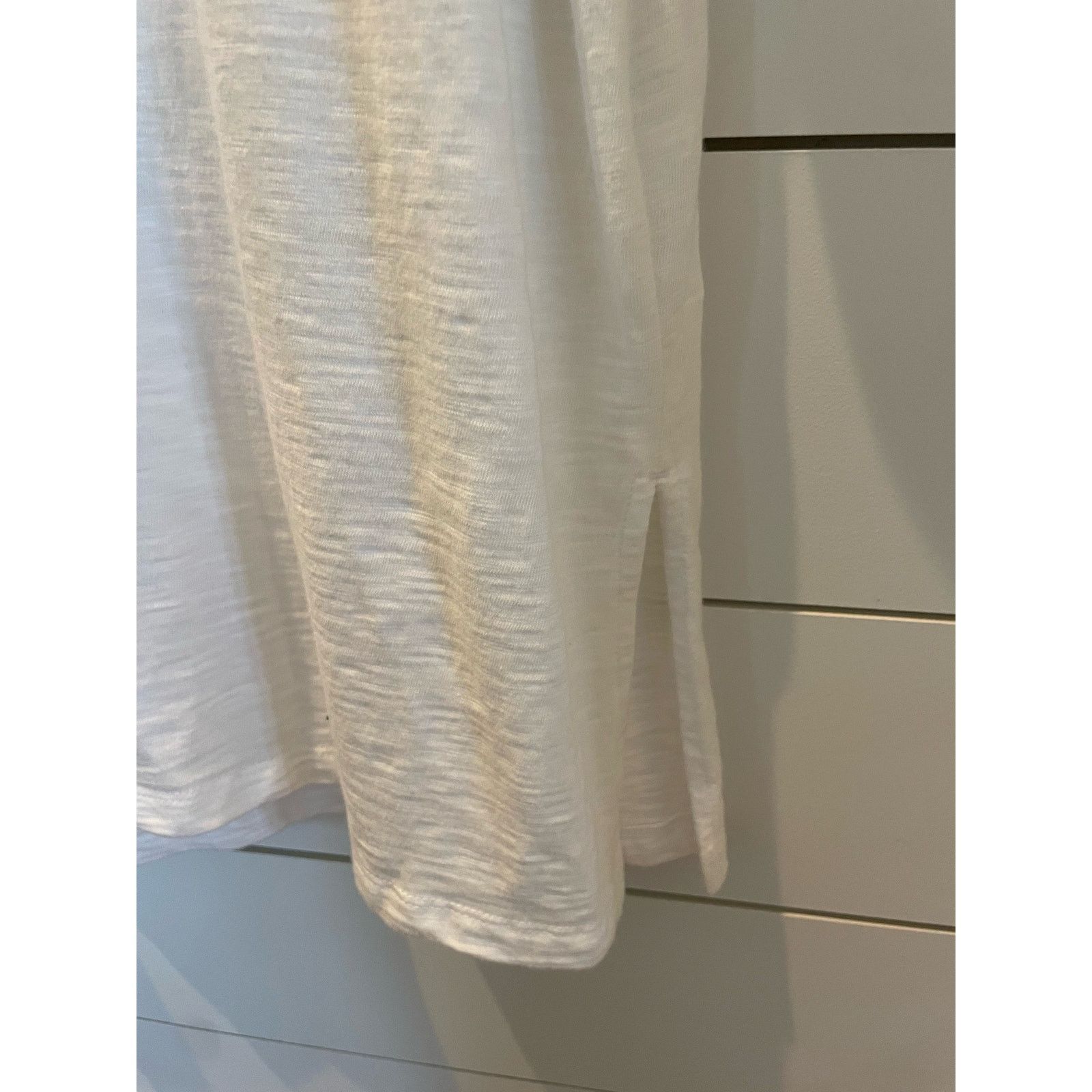 Chicos Chico's White Cotton Slub Ultimate Tee Modal Tunic, size XXL Size XXL / US 16-18 / IT 52-54 - 2 Thumbnail