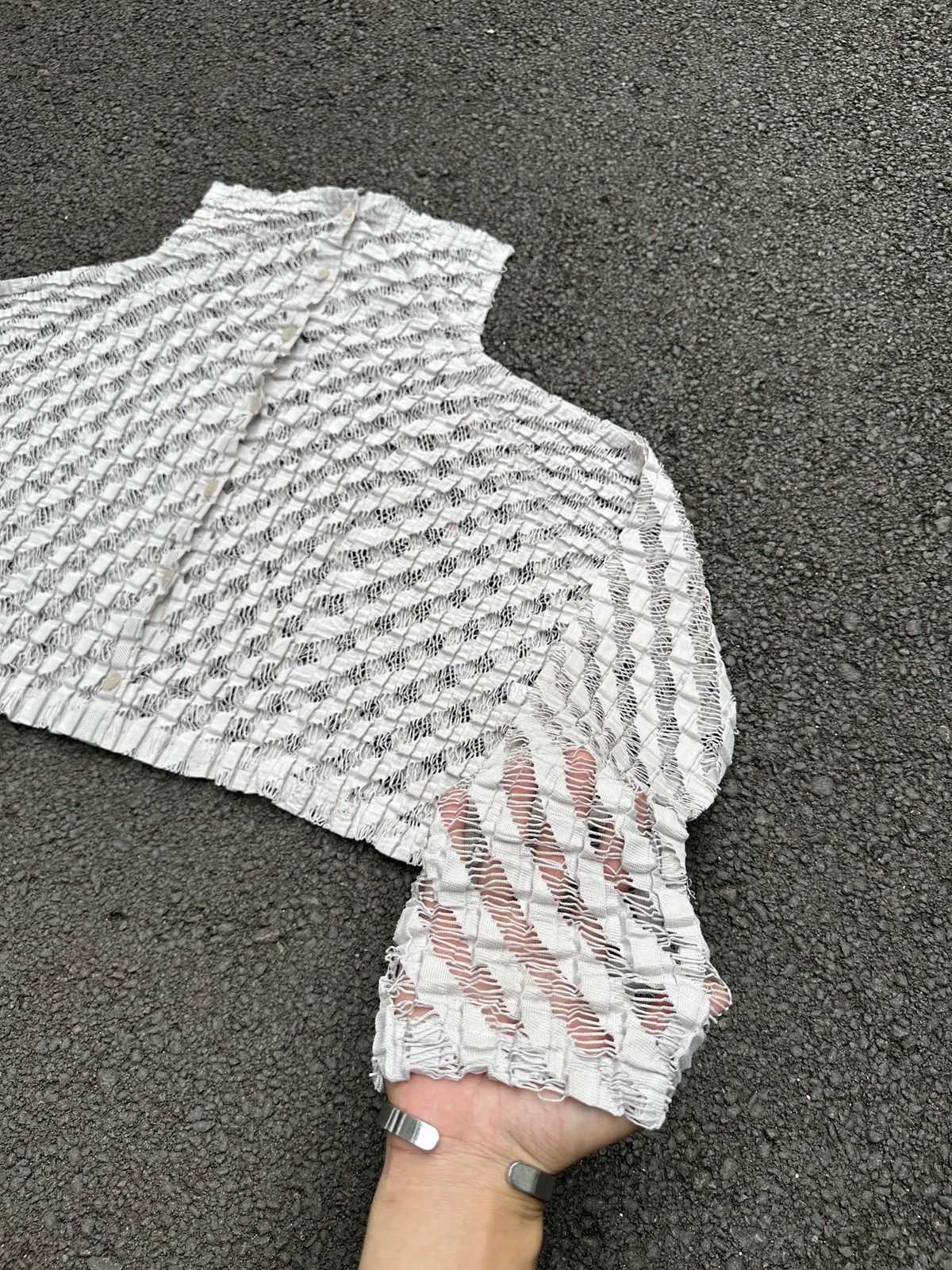 Pleats Please Issey Miyake RARE ISSEY MIYAKE ME JAPAN PERFORATED NET MESH WOMEN Size ONE SIZE - 3 Thumbnail