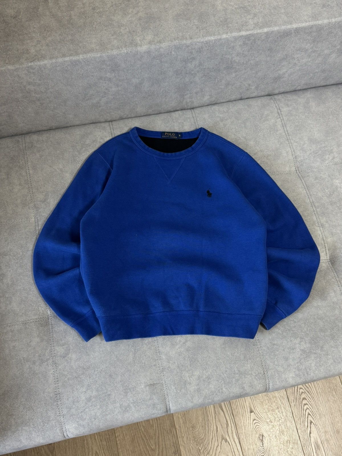 Polo Ralph Lauren × Vintage Vintage Polo Ralph Lauren blue fleece sweatshirt size S Size US S / EU 44-46 / 1 - 3 Thumbnail