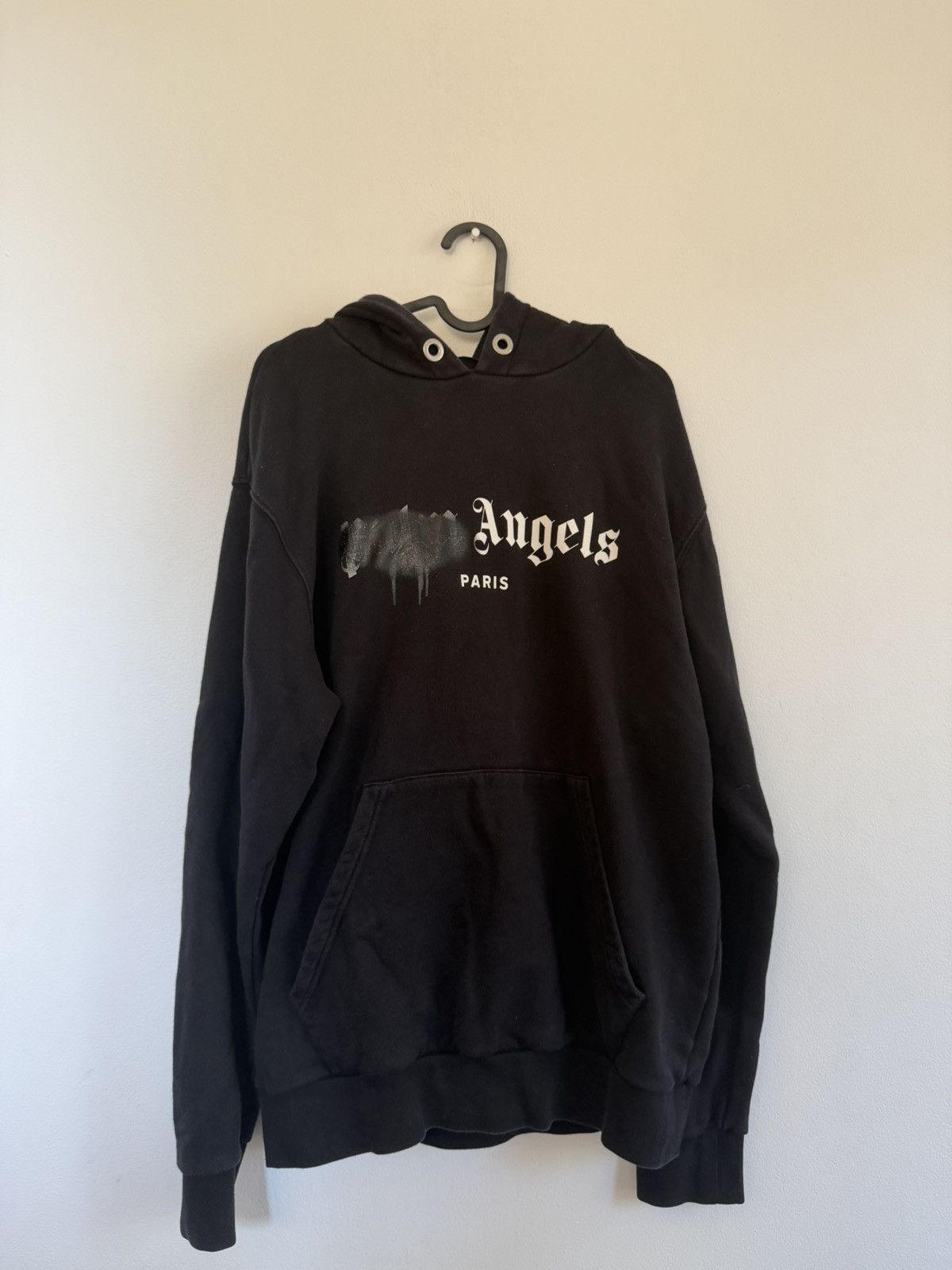 Palm Angels Palm Angels Paris sprayed logo hoodie Size US M / EU 48-50 / 2 - 3 Thumbnail