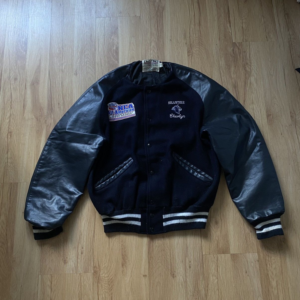 Delong Vintage 90s Delong leather jacket Size US M / EU 48-50 / 2 - 1 Thumbnail