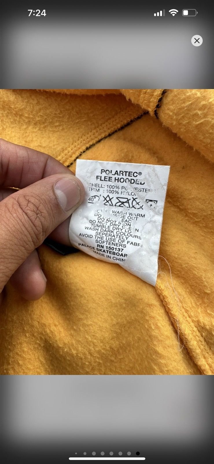 Palace Palace Skateboard Polartec Fleece Hoodie Size US XL / EU 56 / 4 - 17 Thumbnail